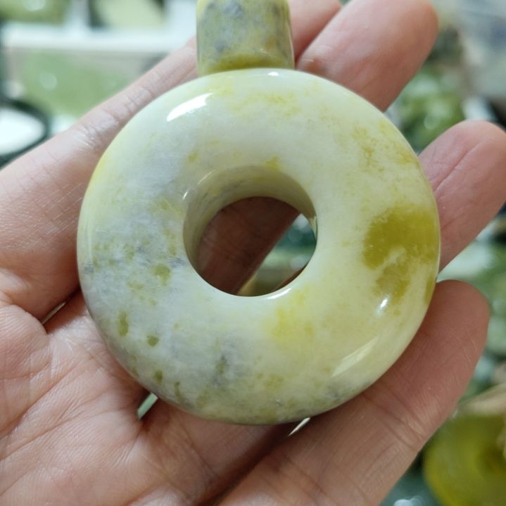 岫玉平安扣未镶嵌