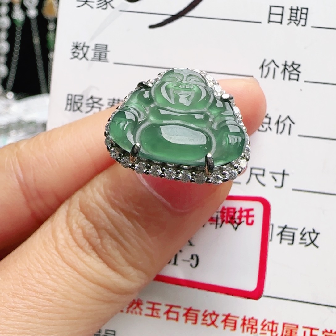 银S925镶嵌手链翡翠