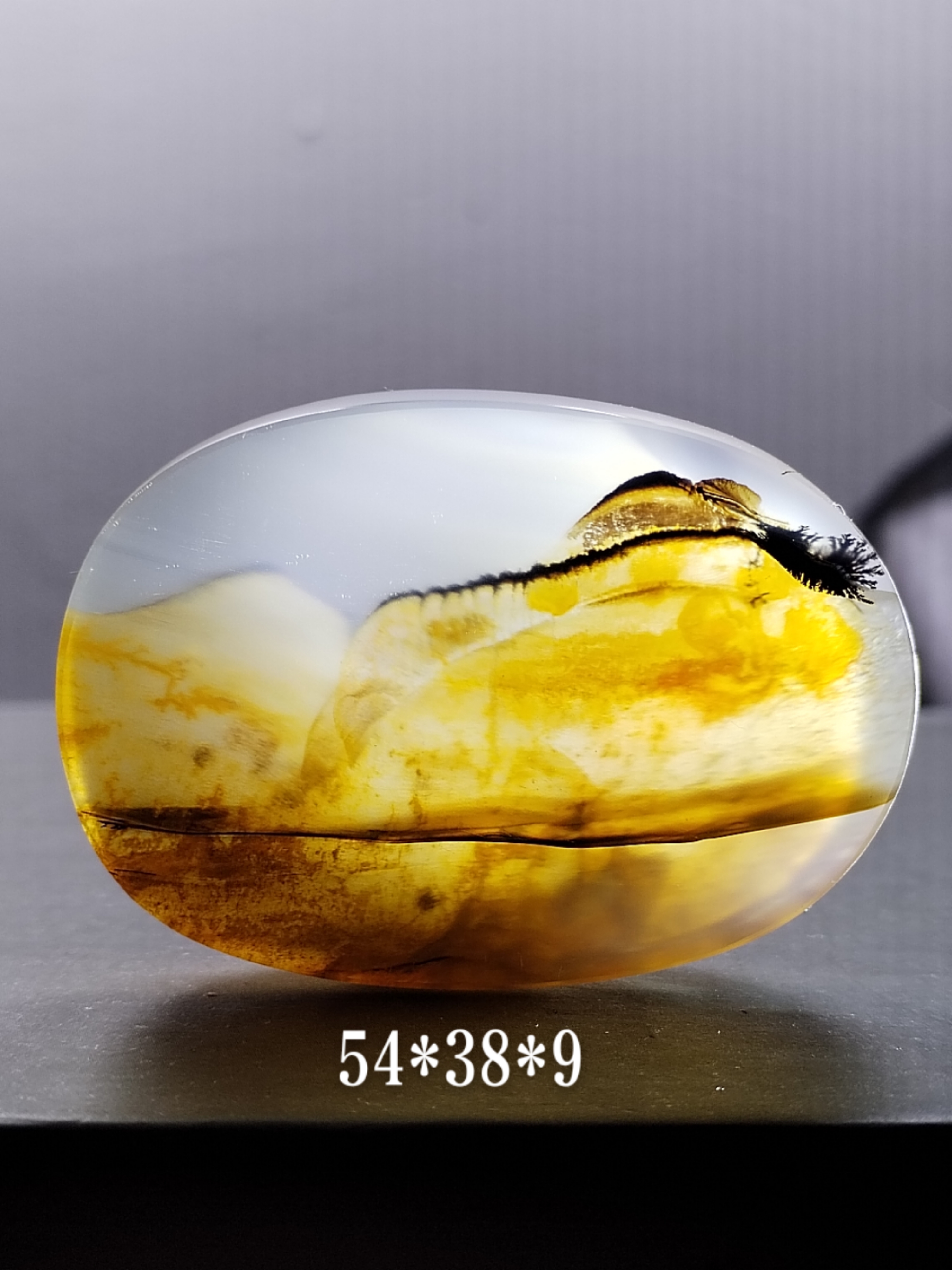 天然海洋玉髓风景吊坠上新货