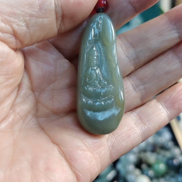 和田玉（青玉）未镶嵌颈饰