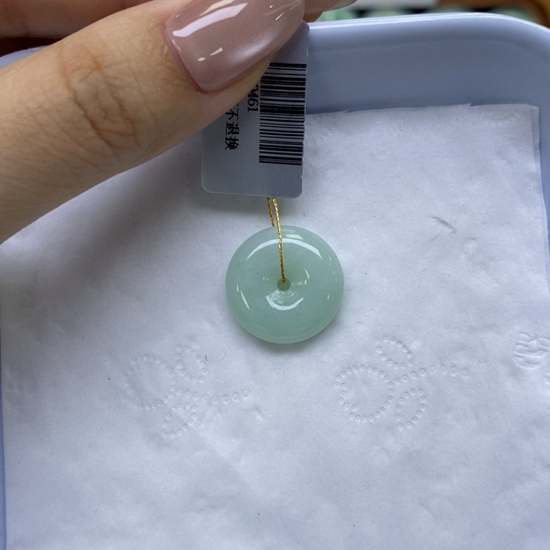 颈饰未镶嵌翡翠小平安扣