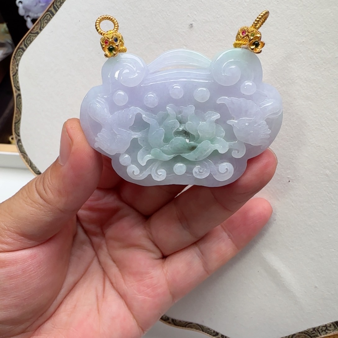 翡翠未镶嵌颈饰仿古