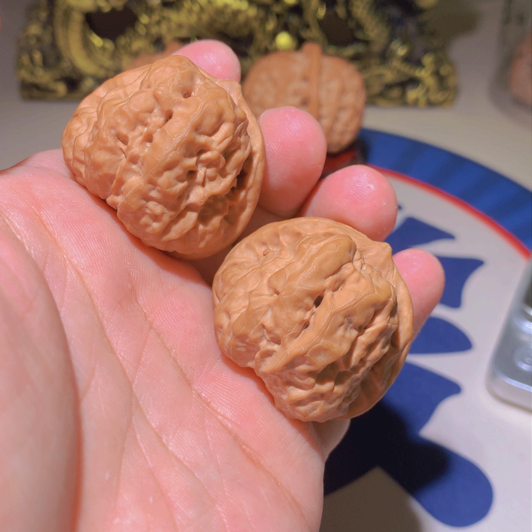 文玩核桃把件蛤蟆38全