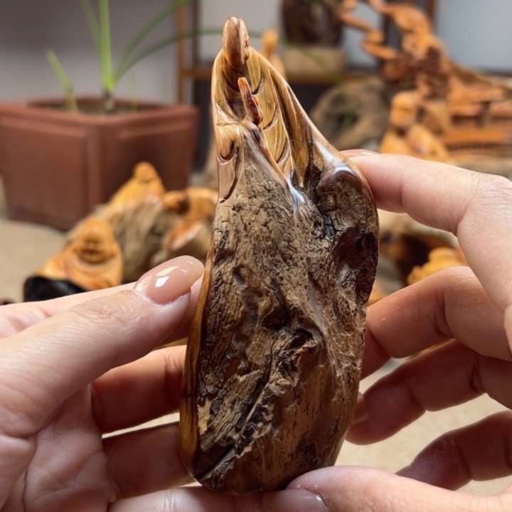 柏木红油原皮手把无相