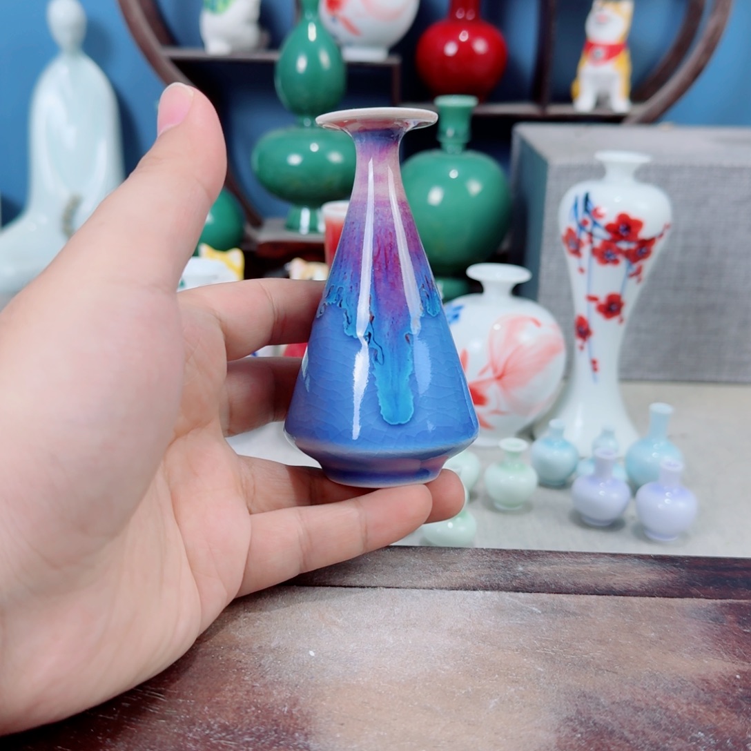 陶瓷手工小花器摆件