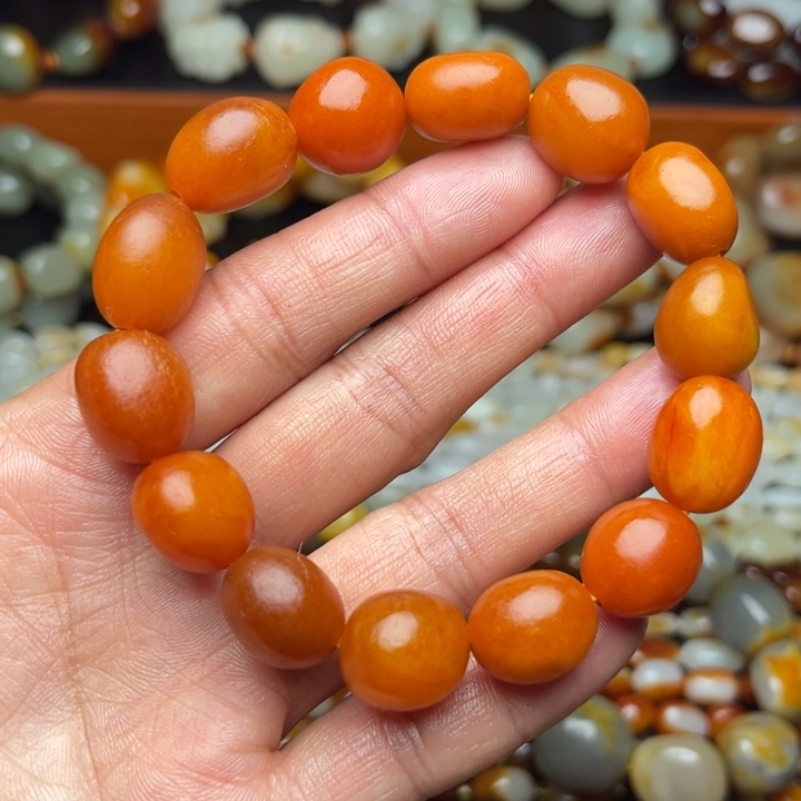 和田玉未镶嵌手链