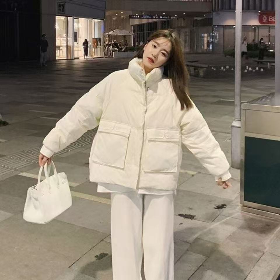 反季羽绒服女短款加厚2025新款冬季韩版宽松时尚洋气面包服外套潮