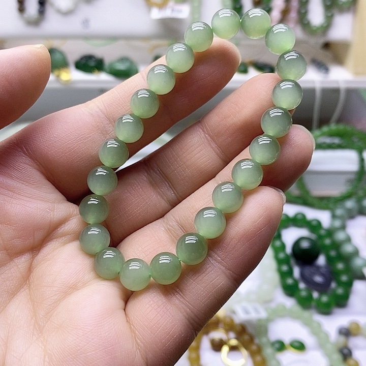 和田玉8手链未镶嵌小*