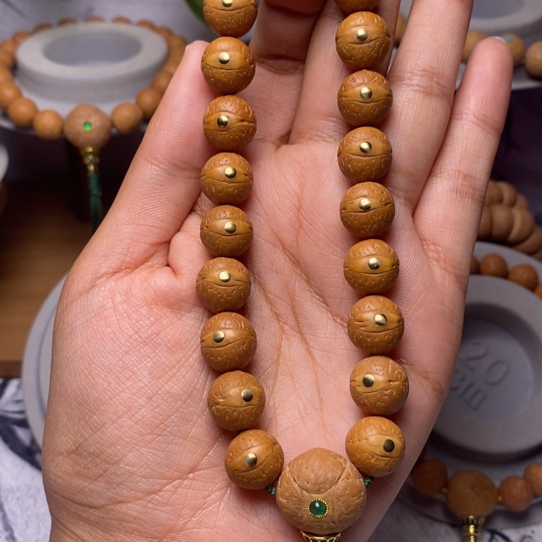 凤眼菩提吊坠手串
