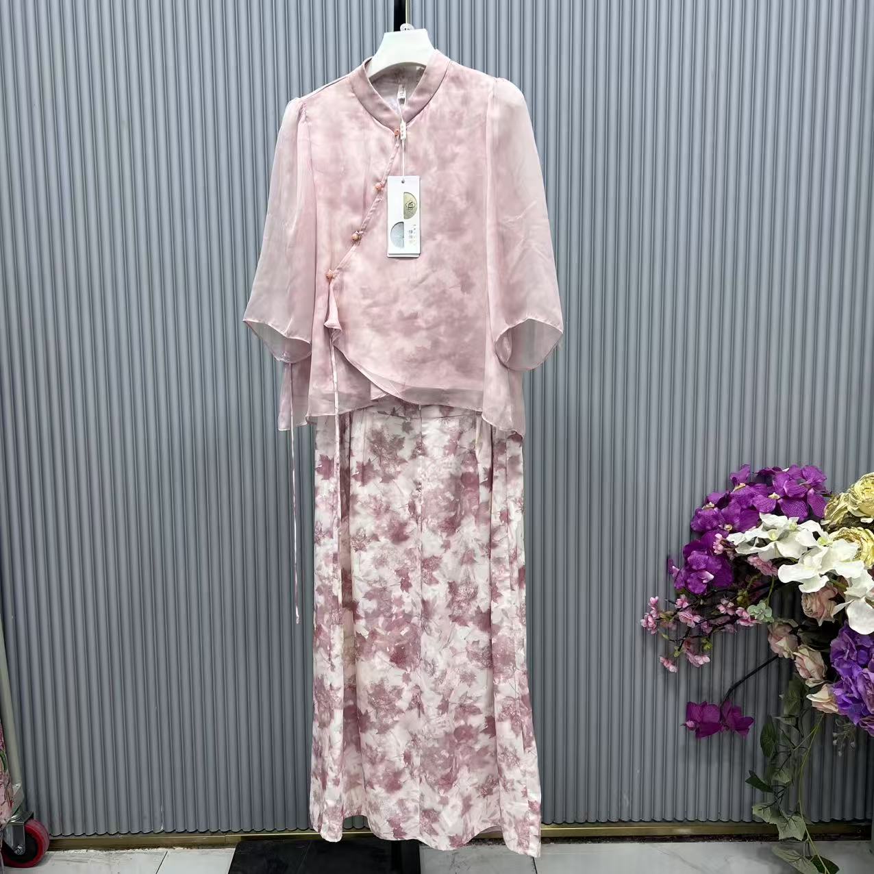 【A938】2025女士新款时尚高端气质显瘦减龄两件套连衣裙