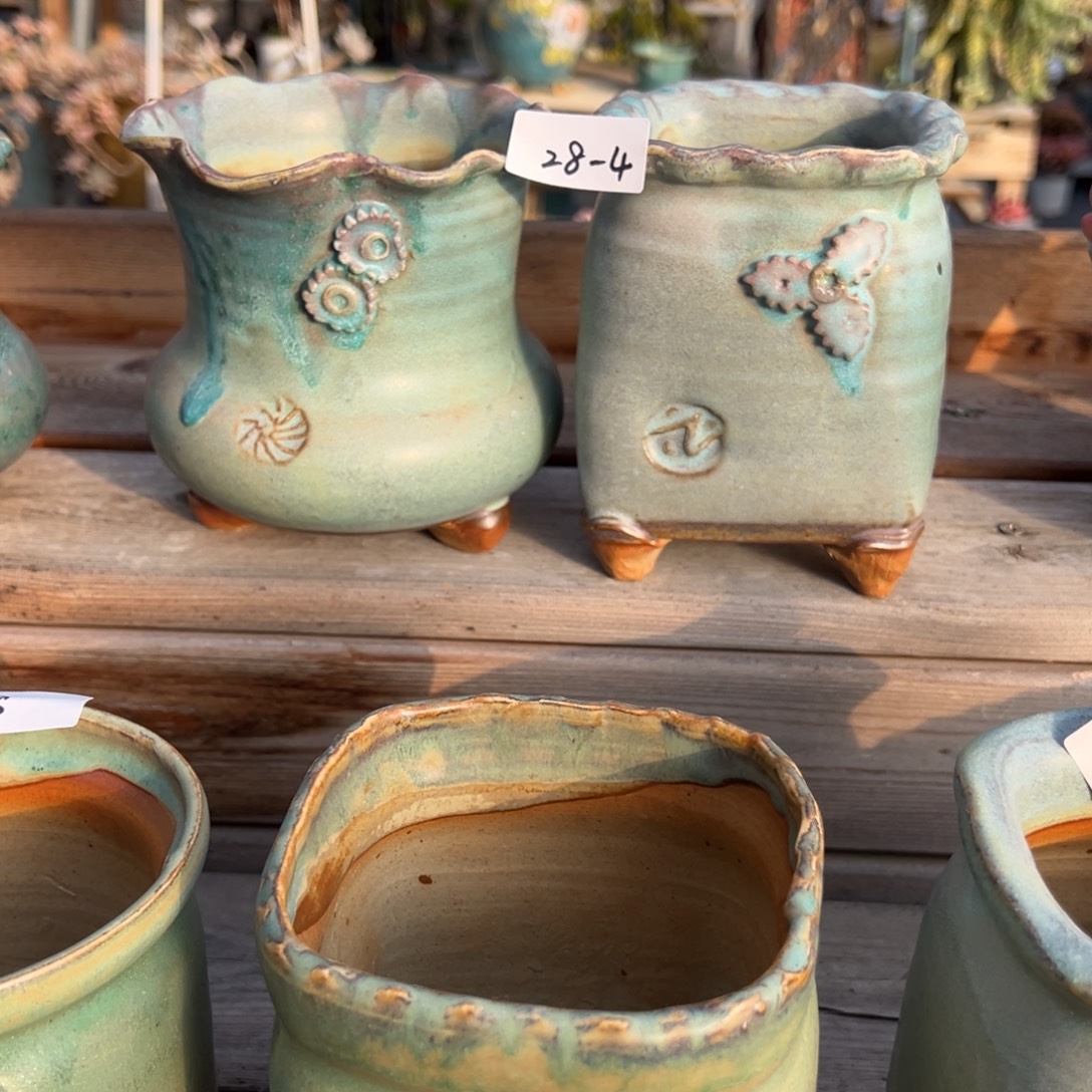 木***猫28-4花盆2个小鹿园艺