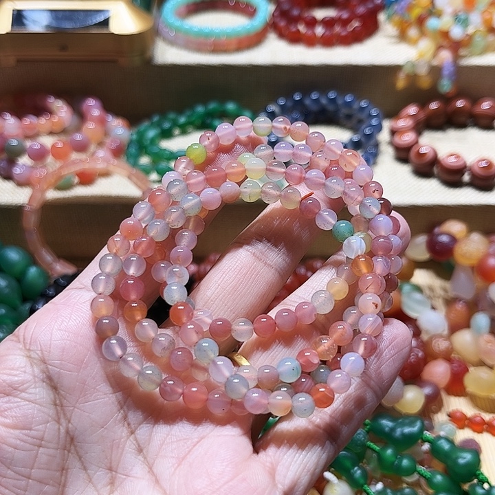 玛瑙/玉髓未镶嵌手链