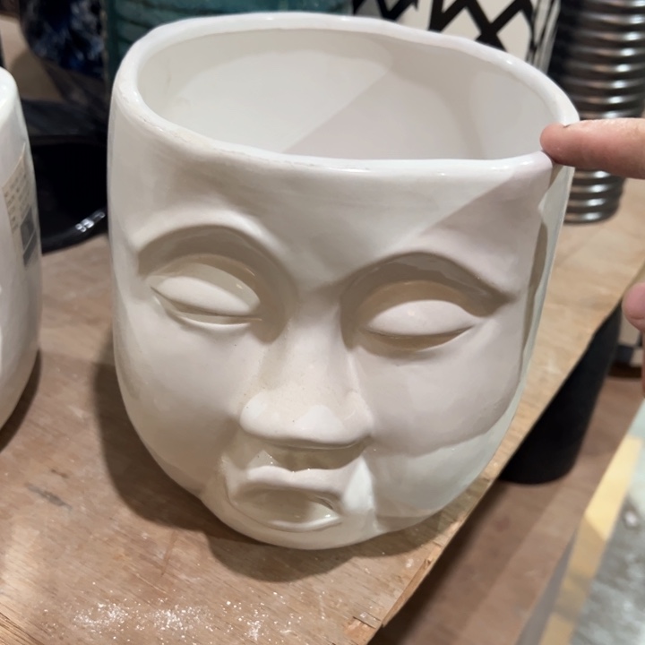 1***绪陶瓷花瓶摆件外贸出口微瑕捡漏高17口15公分