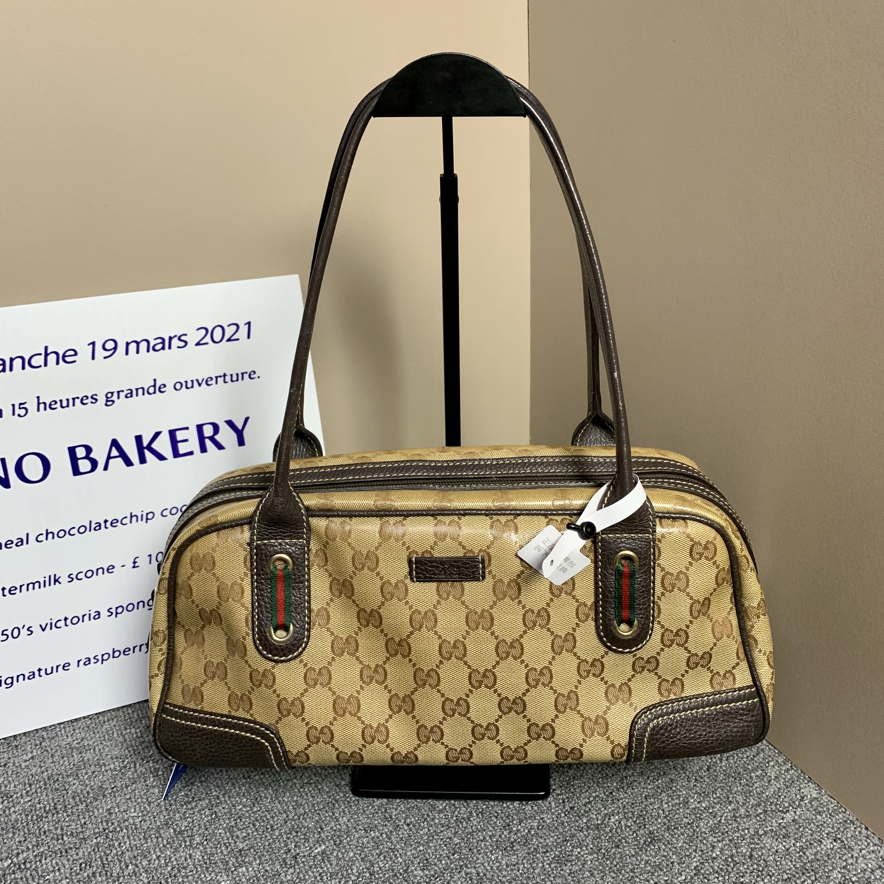 95新 GUCCI/古驰 小怡中古/GUCCI单肩包/古驰保龄球包腋下包