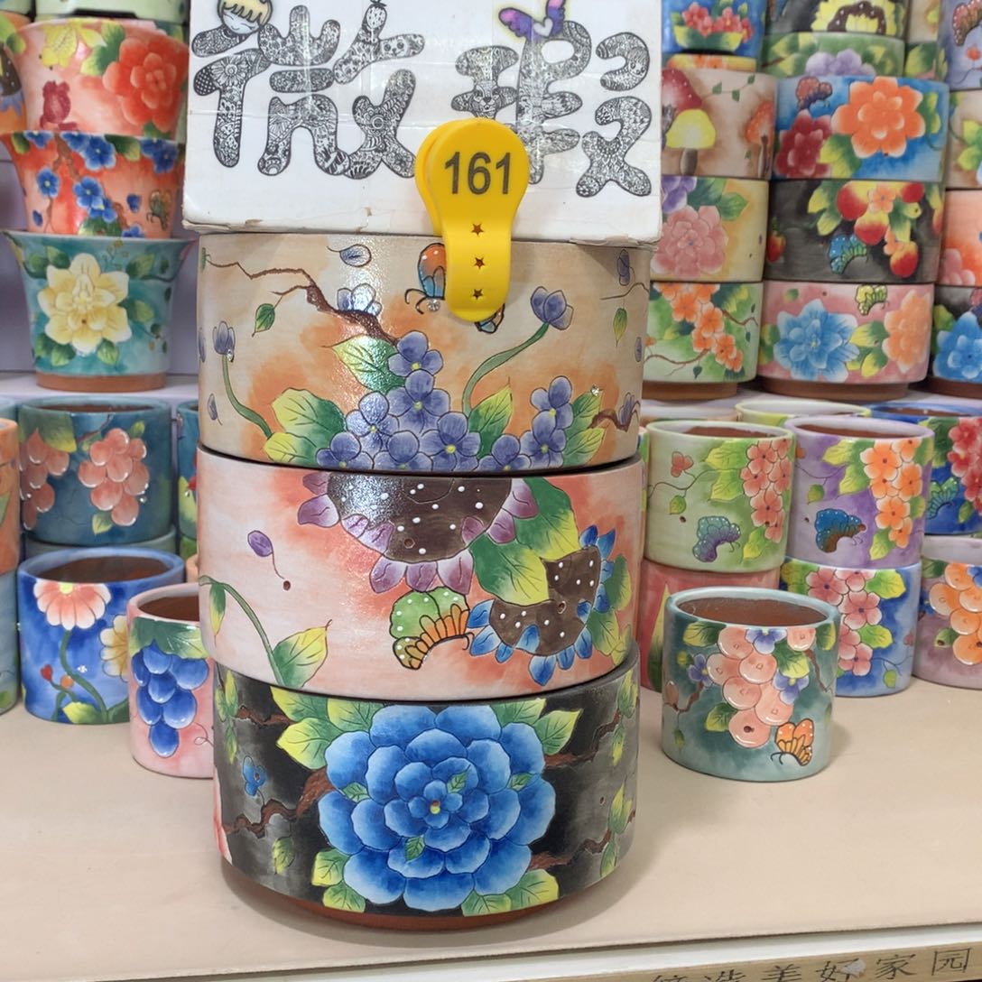 G****g福利微瑕红陶花盆