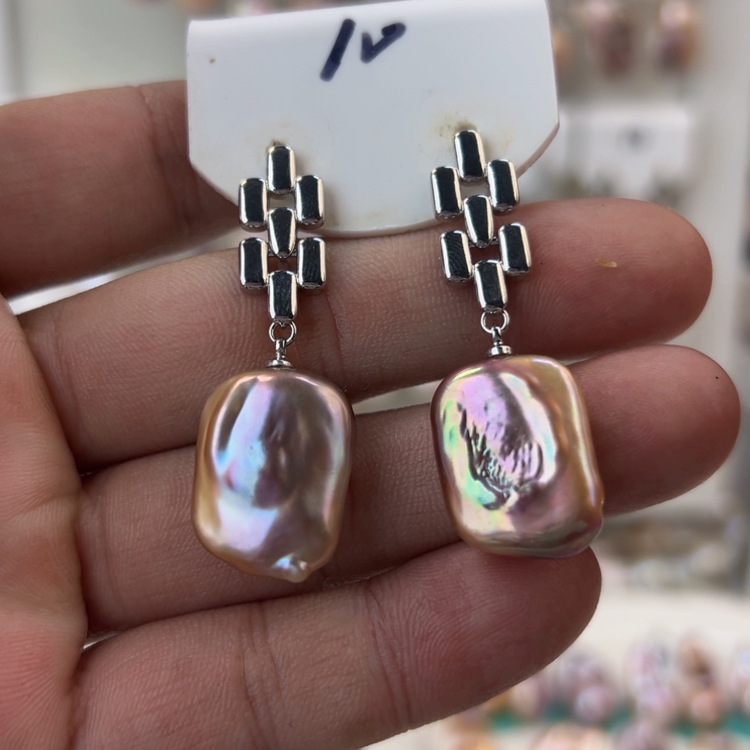 淡水珍珠耳饰未镶嵌