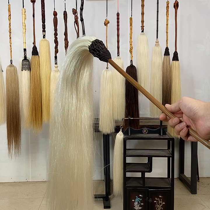 纯手工制作马尾拂尘