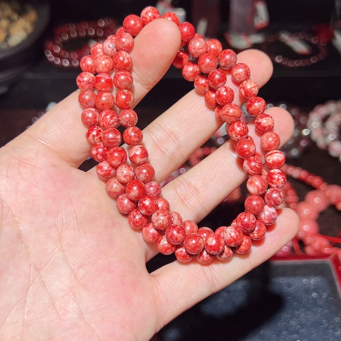 M***y天然辰砂纯天然手串