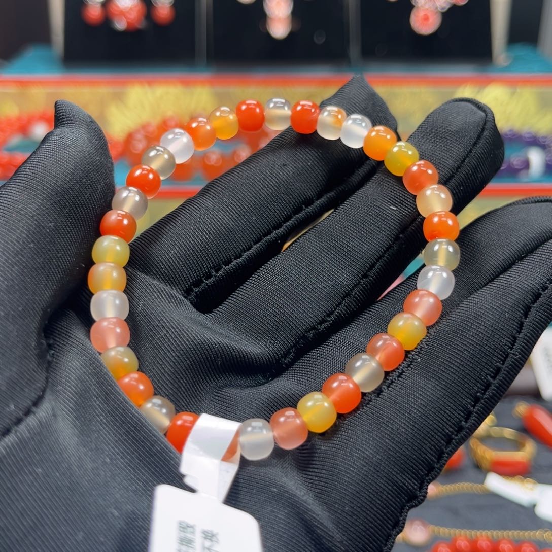 南红玛瑙未镶嵌手串