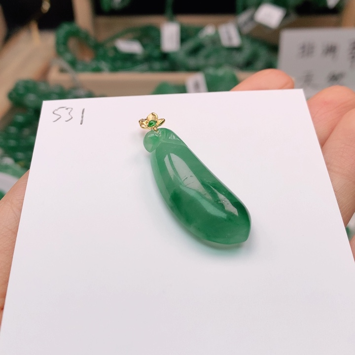 石英质玉颈饰银S925镶嵌渃*