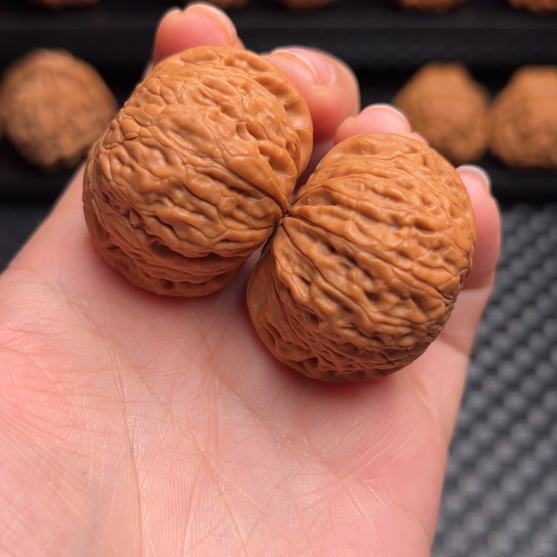 文玩核桃把件40铁锤小全品