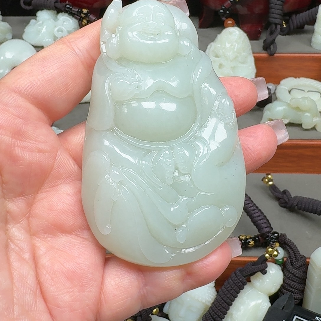 明***哥和田玉未镶嵌摆件