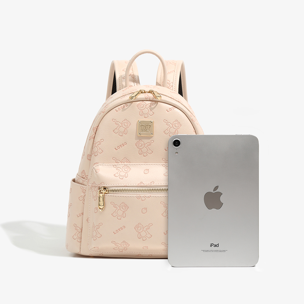 Disney/迪士尼正版【新品草莓熊】百搭女大容量双肩包BMK-72741