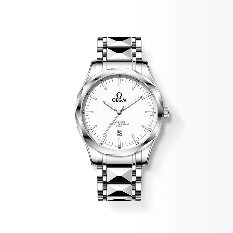 全新未使用/海豚/单日历/表径40mm/全自动机芯腕表O001-G