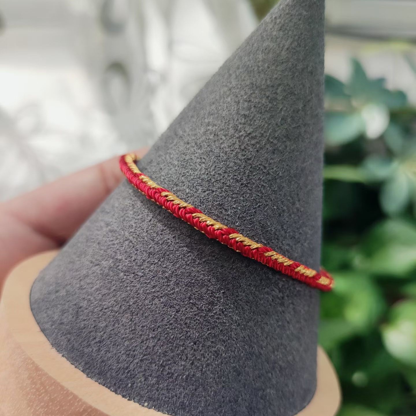 HS01手工编织2026年红绳手链十根绳子编织十全十美