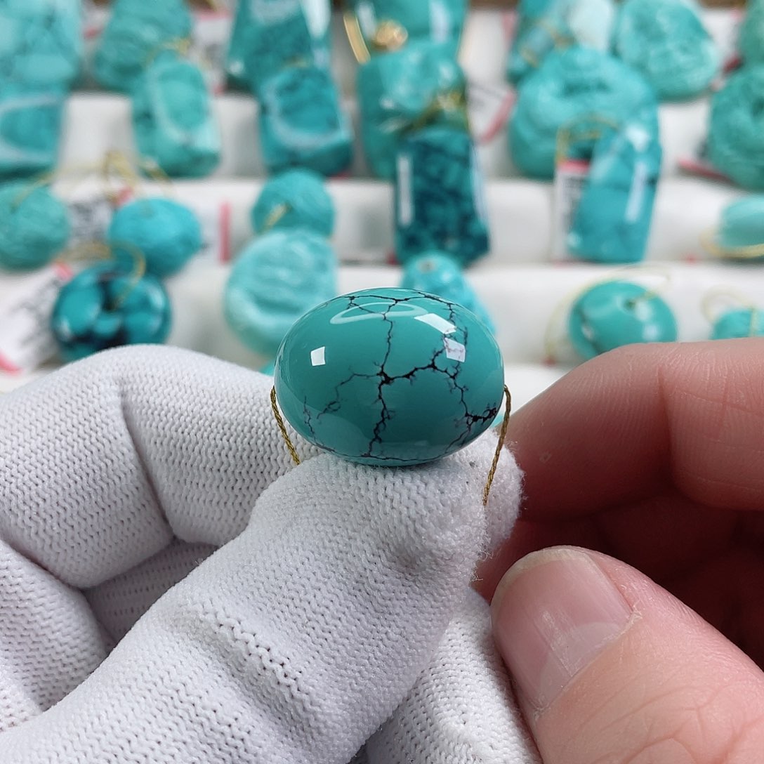 绿松石颈饰未镶嵌直径17.5