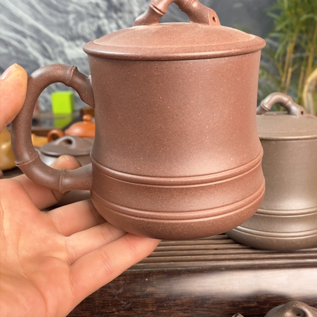 紫砂茶壶四底盖杯电