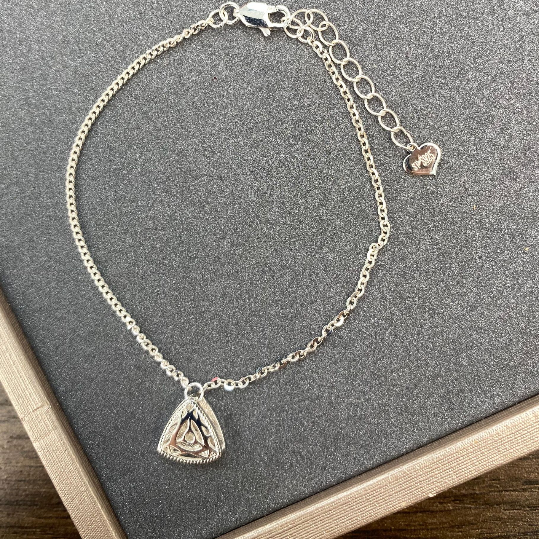 925银手链 手链925银三角女时尚简约小众礼物