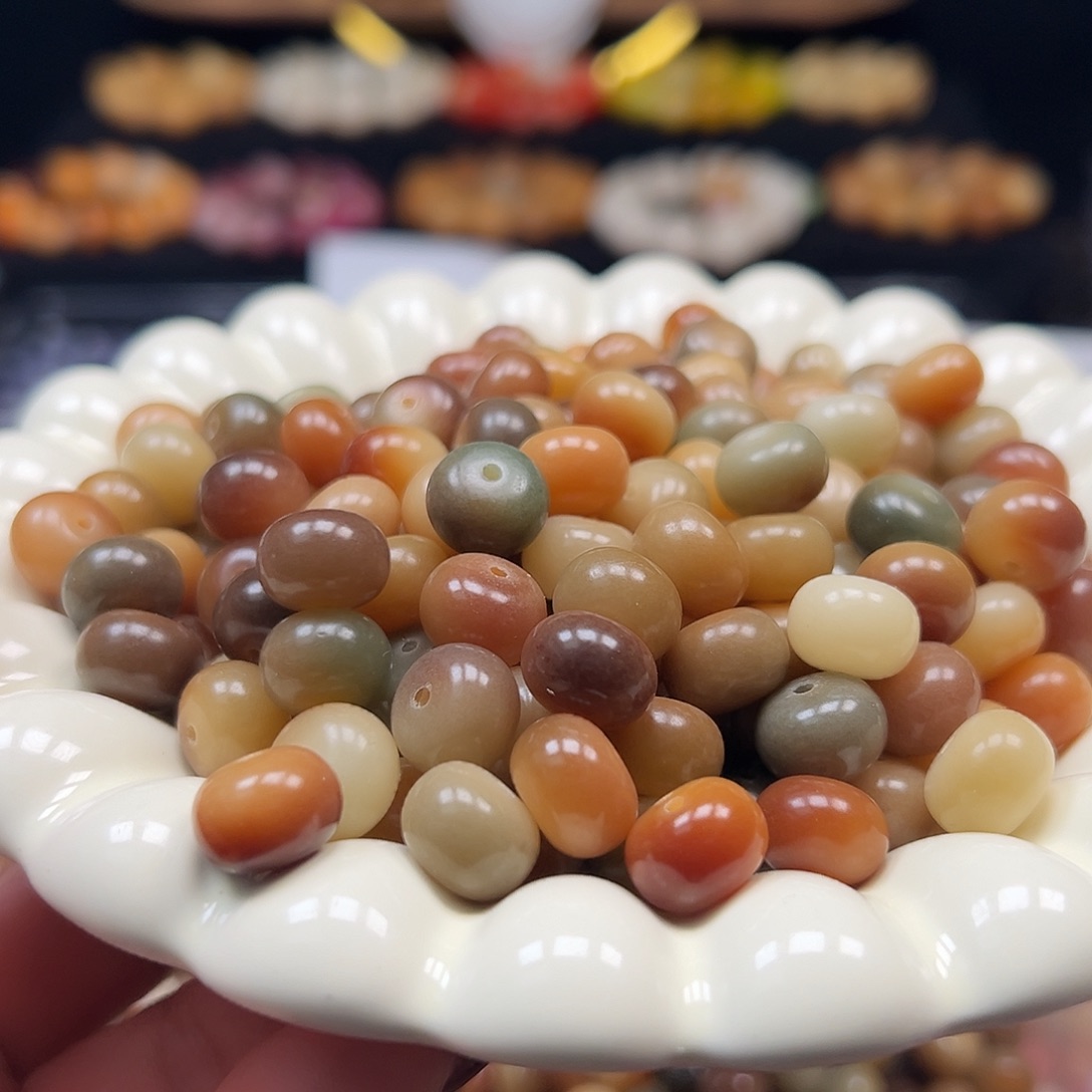 菩提根/象牙果手串卡12敦煌苹果110颗