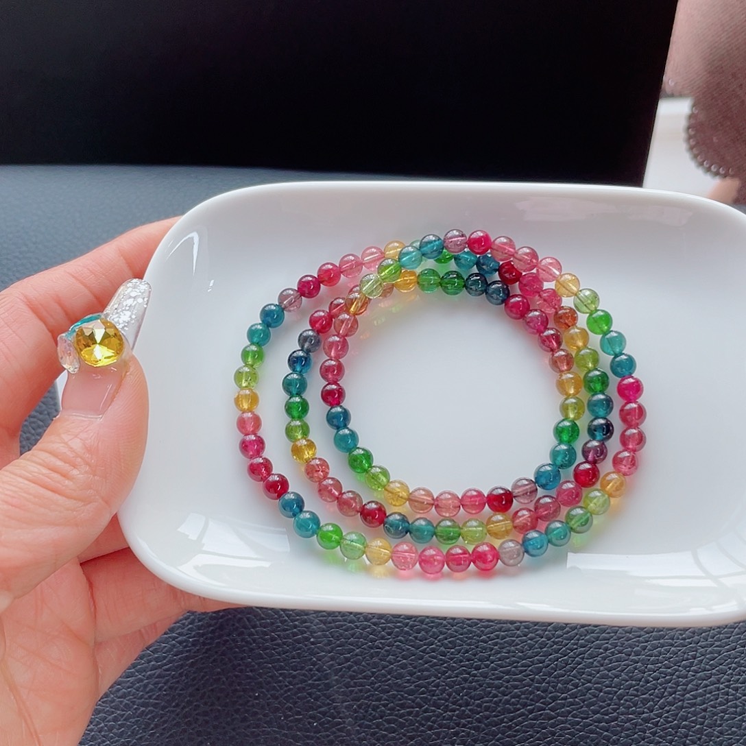 碧玺手链未镶嵌5mm左右