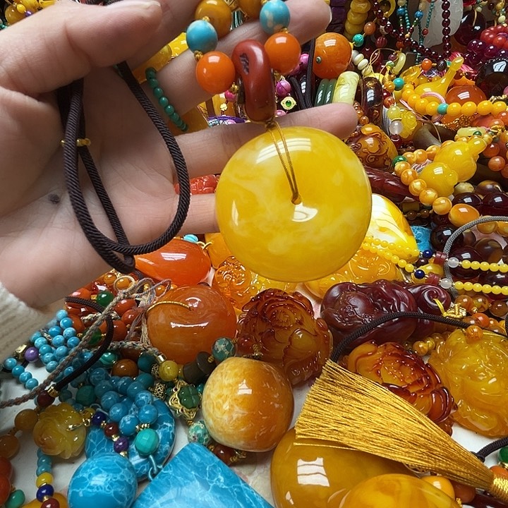 树脂制品2857柠檬黄扣子