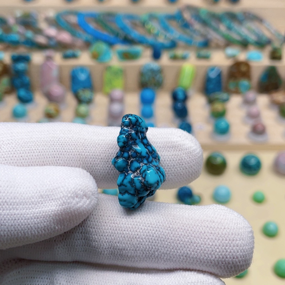 绿松石银S925镶嵌珠宝奇石