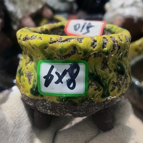 红陶粗陶花盆手工