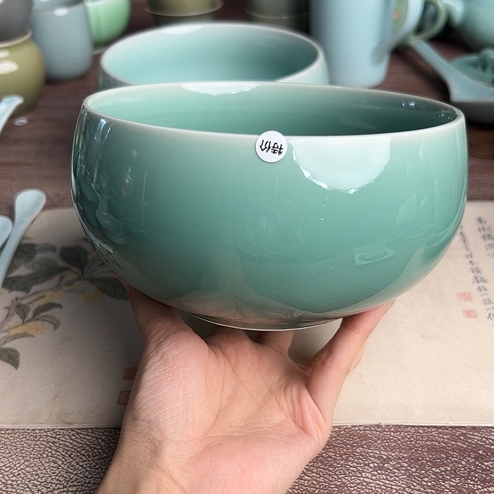 龙泉云间青瓷小米茶器