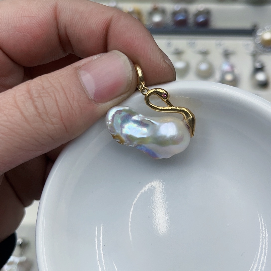 淡水珍珠吊坠(不含链)未镶嵌13