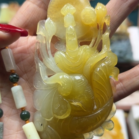 岫玉挂件未镶嵌挂件