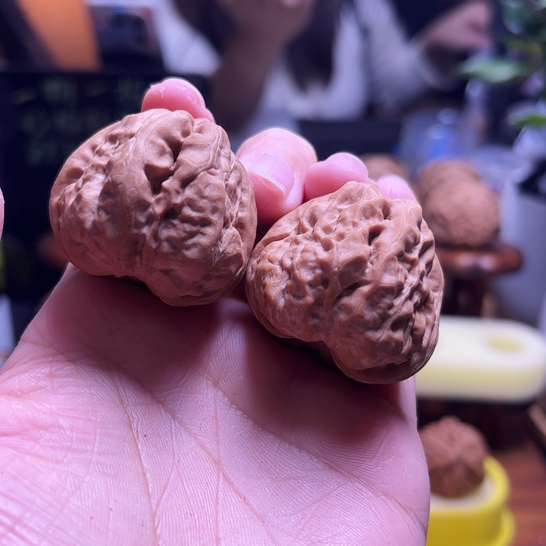 与***岛把件文玩核桃36尺白茬蛤蟆40