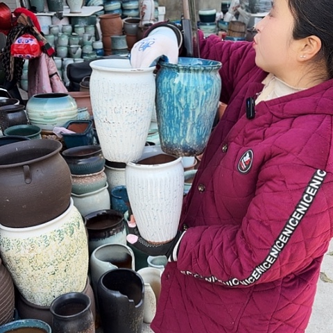 口13高20瑕疵盆子。