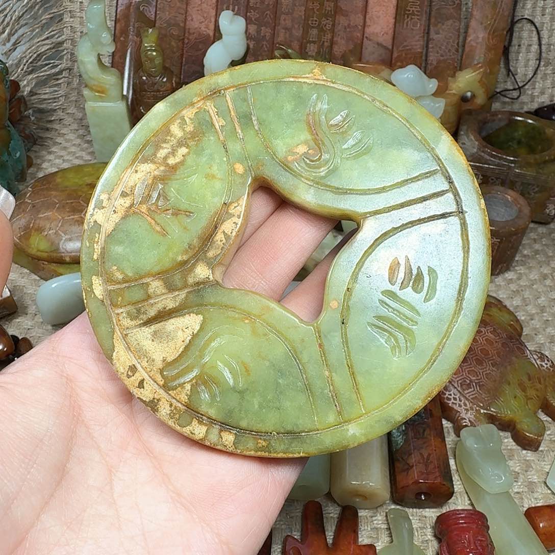 白玉菩提吊坠挂件