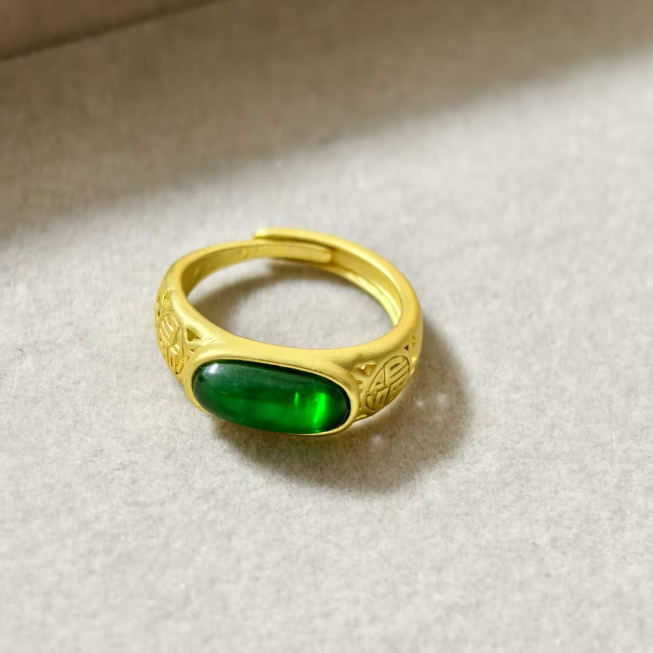 锌合金亚克力戒指 简约复古戒指【1229逅姐pp】