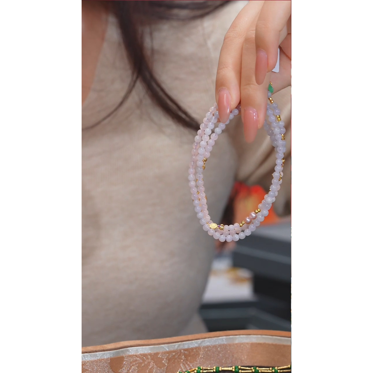 翡翠手链未镶嵌多样性发@@W