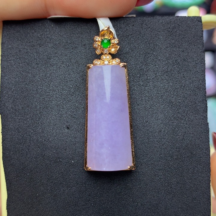 翡翠手链18K金镶嵌翡翠