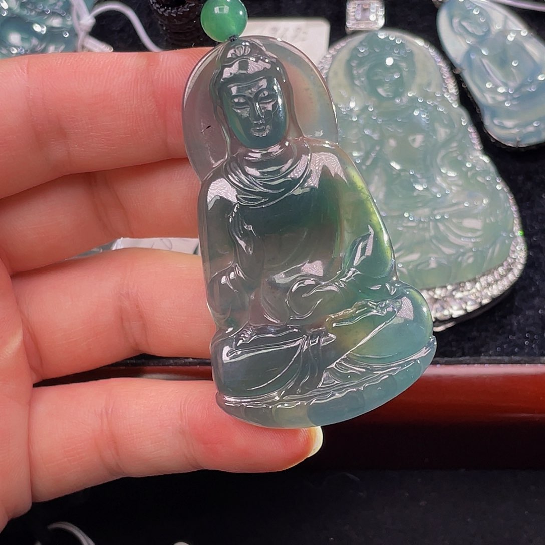翡翠颈饰未镶嵌塔****灵6，