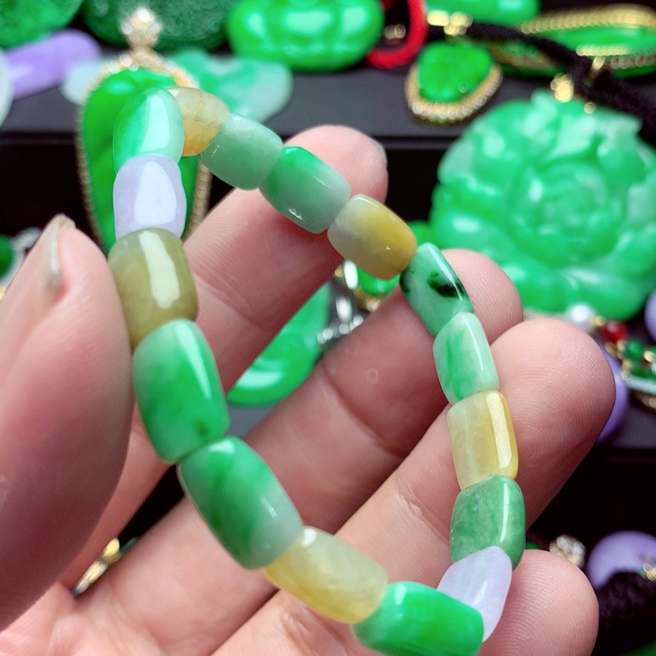 翡翠未镶嵌手链手串