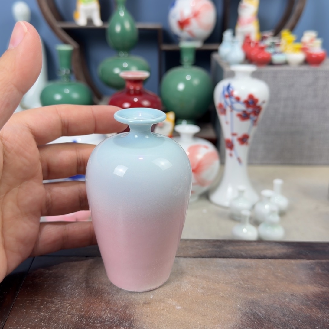 陶瓷手工小花器摆件