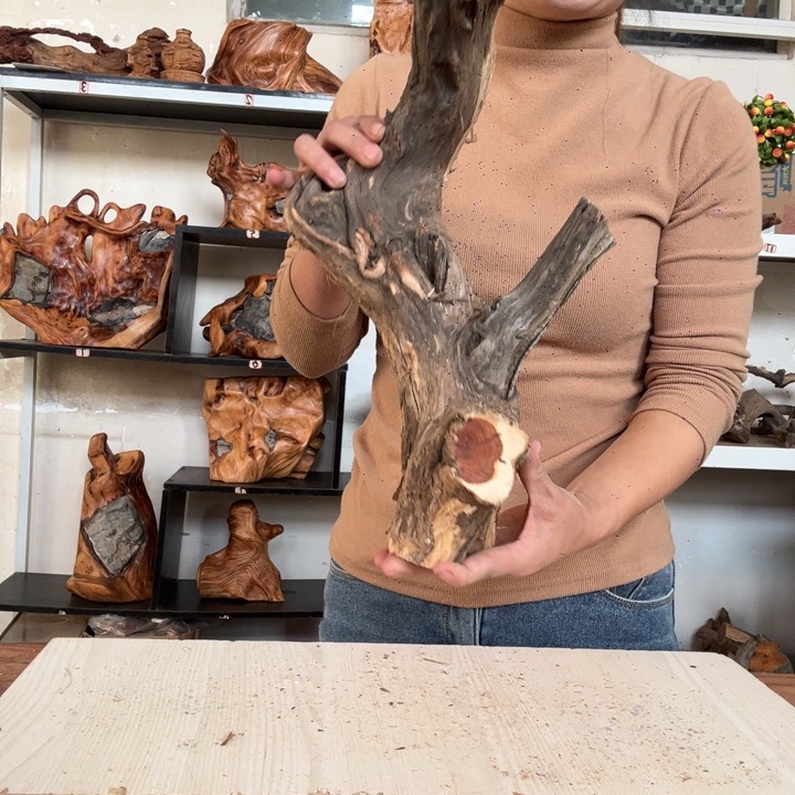 皇***爷木太行崖柏摆件摆件